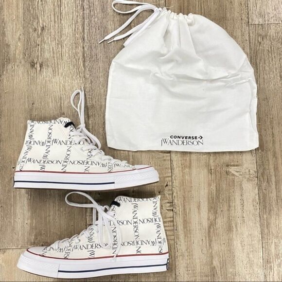 Converse X JW Anderson Logo High-Top Sneakers - Picture 1 of 4